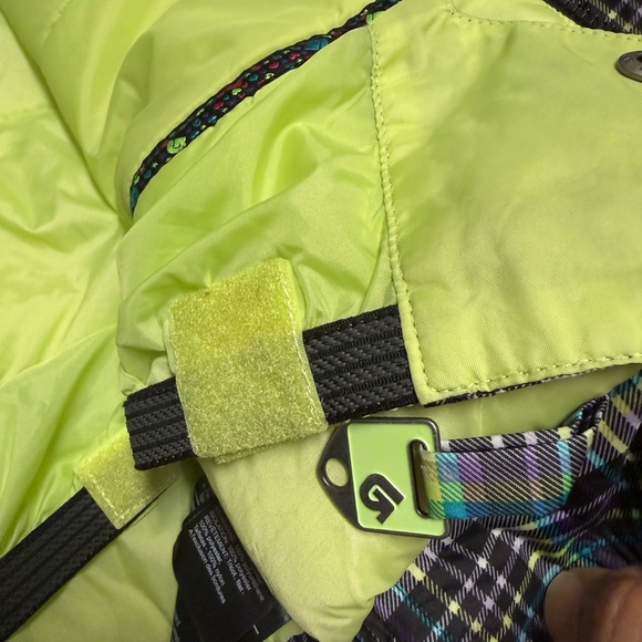 Burton Girls Snowboard Winter Plaid Jacket - Picture 4 of 8